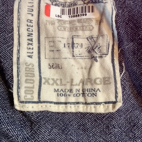 Alexandra Julian Colours Men’s Grey Plaid Flannel Button Up Shirt Size XXL - Picture 6 of 8